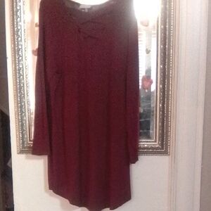 Bobbie Brooks Deep Red Knit Top